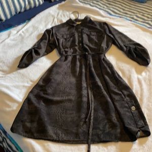Plus size Snake print knee length Dress